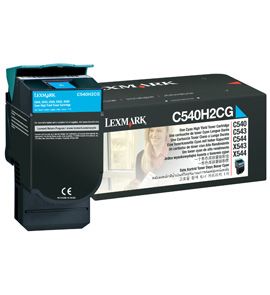 Cartus Laser Lexmark C540H2CG Cyan de mare capacitate pentru C540 C543 C544 X543 X544