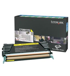 Cartus Laser Lexmark C736H1YG "Return Program" Yellow de 10.000 pagini pentru C736 X736 X738