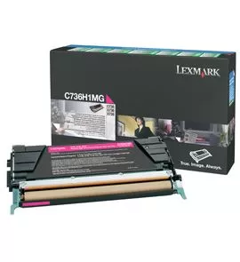 Cartus Laser Lexmark C736H1MG "Return Program" Magenta de 10.000 pagini pentru C736 X736 X738