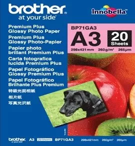 Hartie foto Brother BP71GA3 20 bucati glossy A3