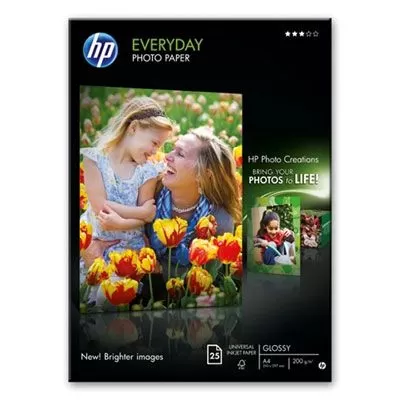 Hartie Fotografica HP Everyday Glossy 25 foi A4