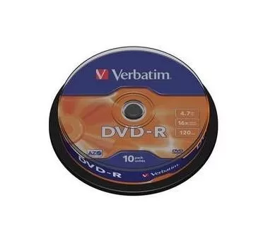 DVD-R 16X 4.7GB AZO MATT SPINDLE 10