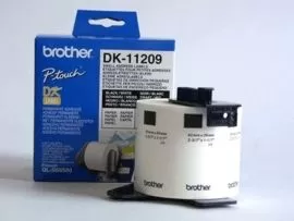 Etichete de hartie mici pentru adrese Brother DK11209 62 mm x 29 mm negru/alb 800 buc