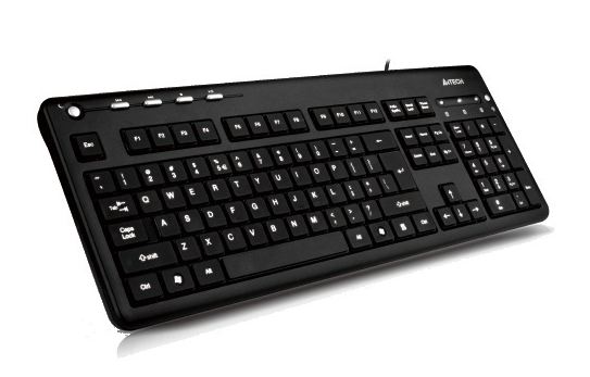 Tastatura A4Tech KD-126-1 USB X-Slim LED BlackLight Albastru
