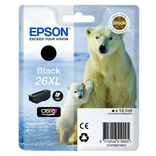 Cartus Inkjet Epson 26XL Black T26214010