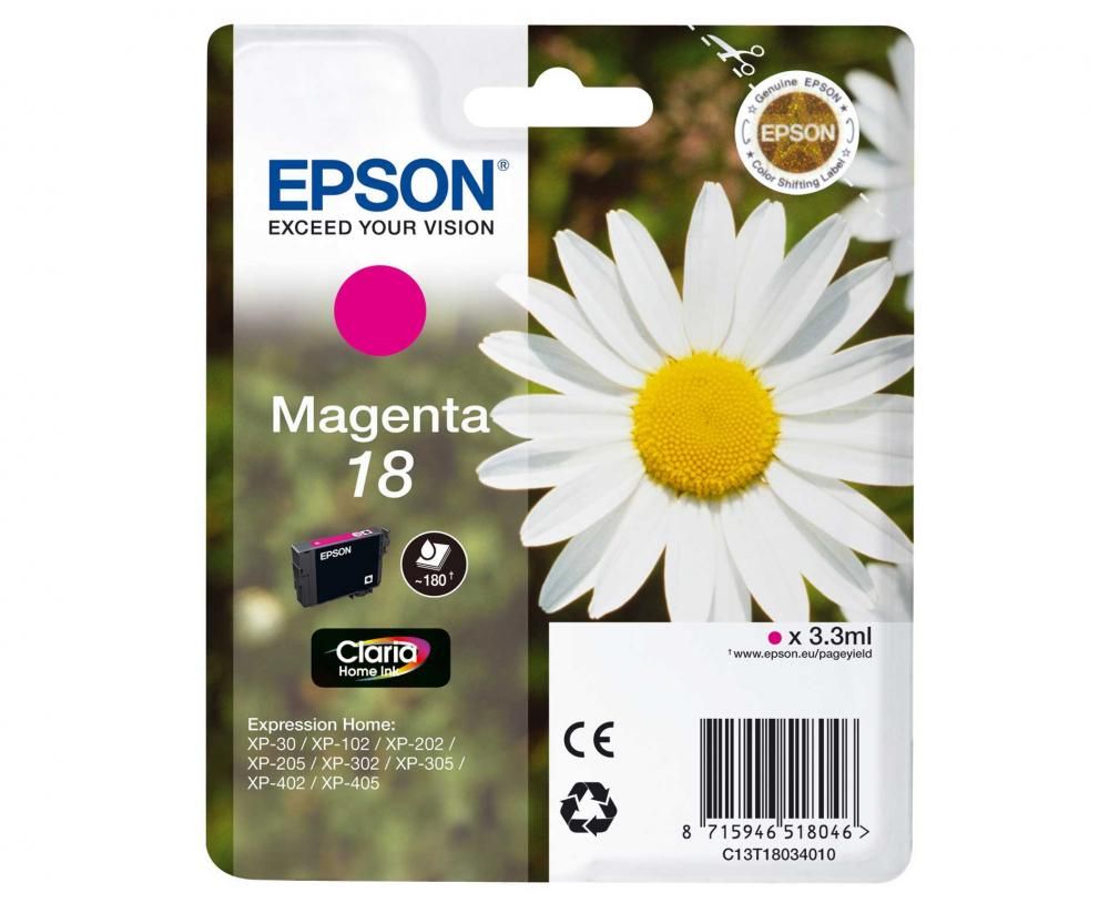 Cartus Inkjet Epson 18 Magenta T18034010