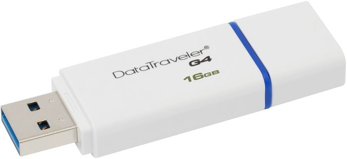 Flash USB Kingston 16GB USB 3.0 DataTraveler I G4 white/blue EAN: 740617220452