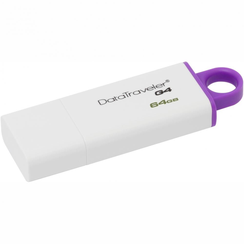 Flash USB Kingston 64GB USB 3.0 DataTraveler I G4 white/purple