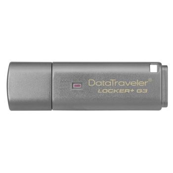 Flash Drive Kingston 16GB USB 3.0 DT Locker+G3 W/Automatic Data Security DTLPG3/16GB