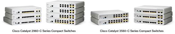 Switch Cisco CATALYST 2960-C cu management cu PoE 8x100Mbps-RJ45 (PoE) + 2x1000Mbps-RJ45 (sau 2xSFP)
