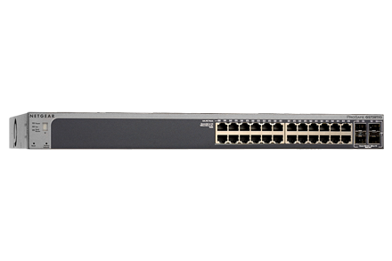 Switch Netgear GS728TXP cu management cu PoE 24x1000Mbps-RJ45 (PoE+) + 2xSFP