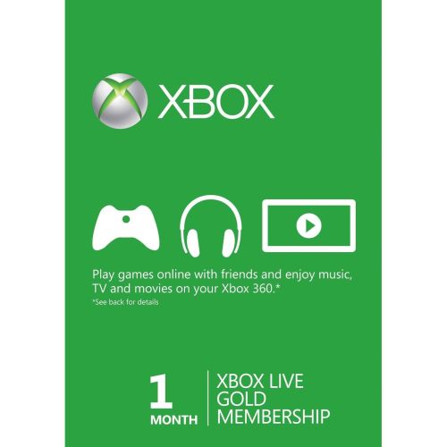 Xbox Live Gold Card Membership 1 luna Xbox One / Xbox 360