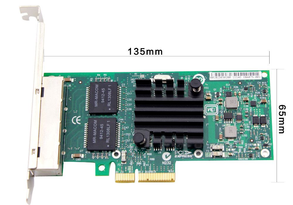 Placa de retea Intel E1G44HT interfata calaculator: PCI rata de tranfer pe retea: 1000Mbps