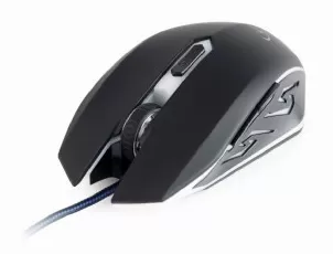 Mouse Gaming Gembird Optical 2400 DPI USB Black With Blue Backlight