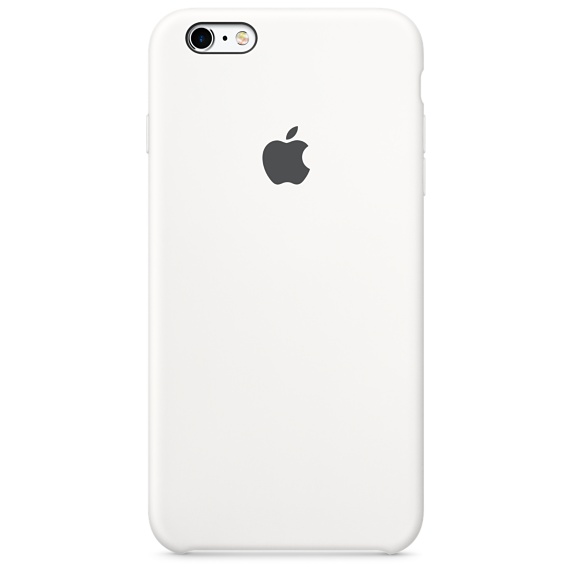 Husa Apple Silicone Case pentru iPhone 6s Plus Alb