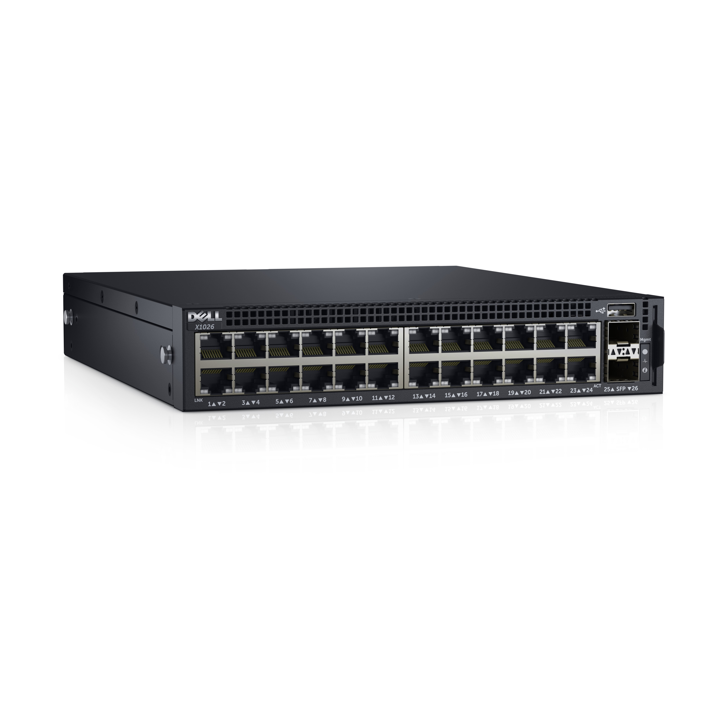 Switch Dell X1026 cu management fara PoE 24x1000Mbps-RJ45 + 2xSFP