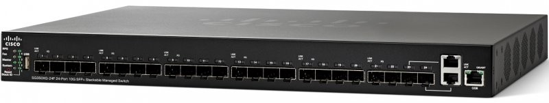 Switch Cisco SG350XG-24F cu management fara PoE 24xSFP+ + 2x10GbE (sau 2xSFP+)