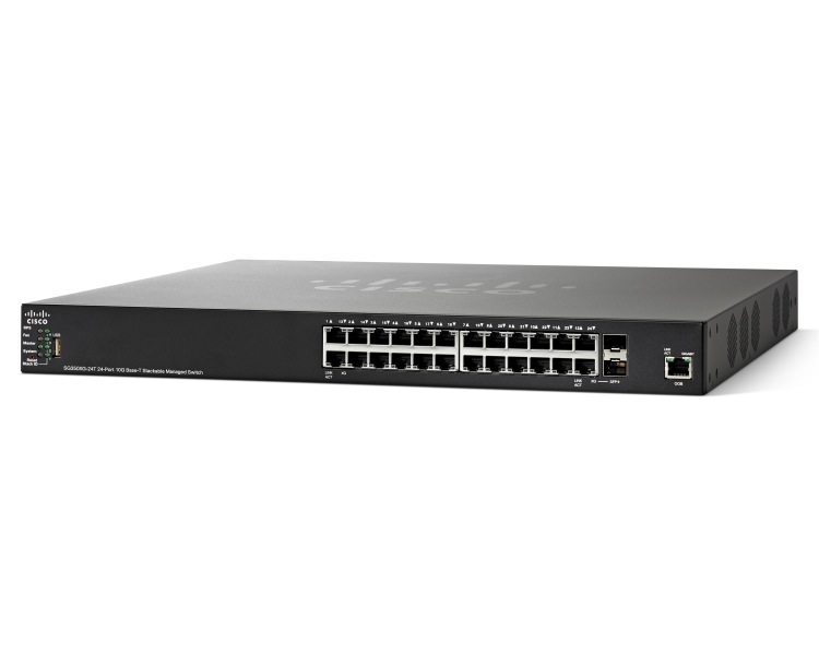 Switch Cisco SG350XG-24T cu management fara PoE 24x10GbE-RJ45 + 2x10GbE-RJ45 (sau 2xSFP+ (10GbE))