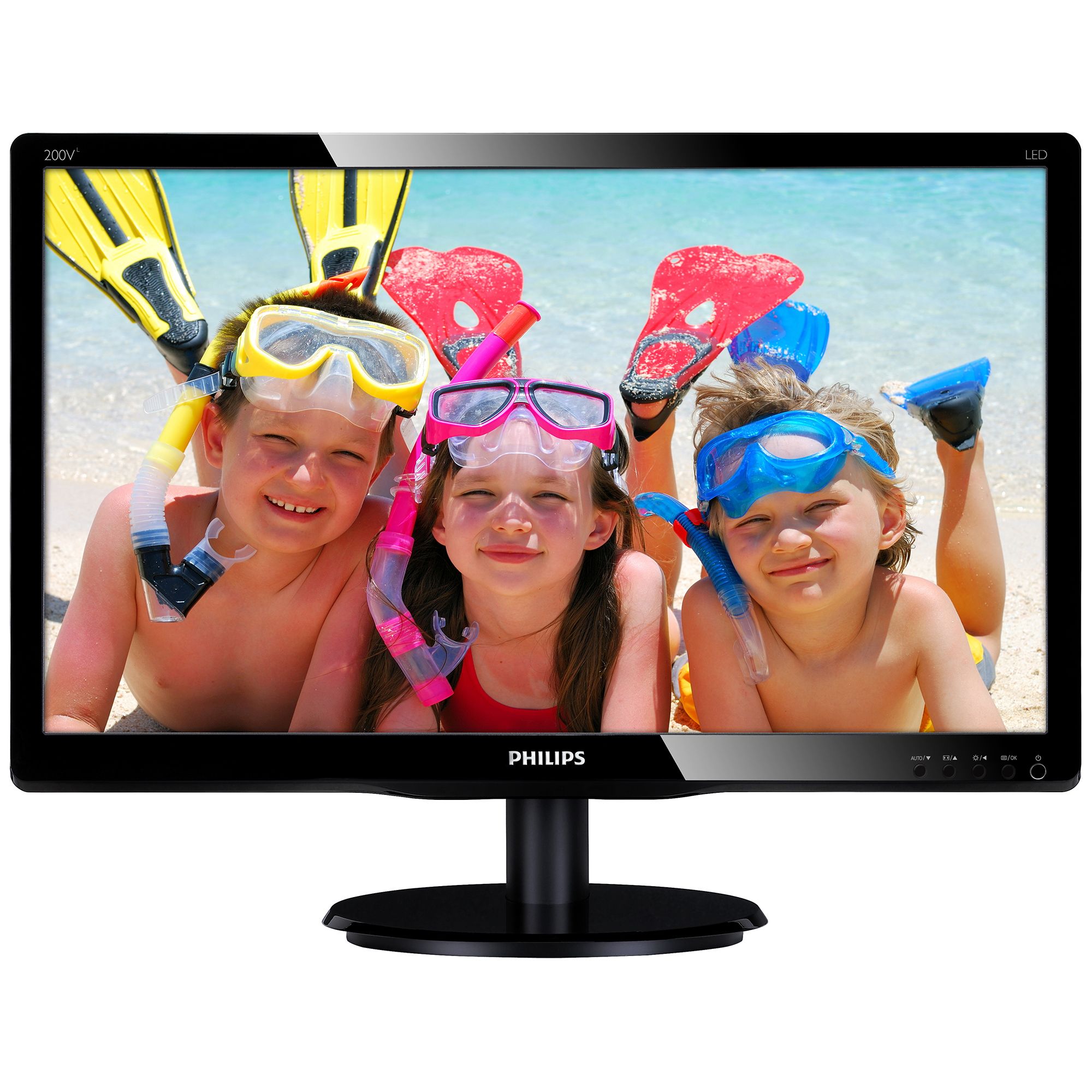 Monitor LED Philips V-line 200V4LAB2 19.5 5ms 16:9 D-Sub DVI Negru