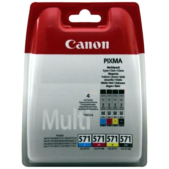 Pachet cartuse Inkjet Canon CLI-571 Multipack BCMY