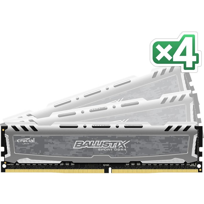 Memorie Desktop Micron Crucial Ballistix Sport LT 32GB (4 x 8GB) DDR4 2400MHz