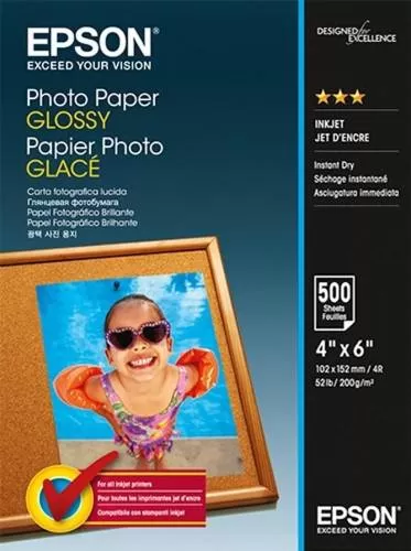 Hartie Photo Epson Glossy  10 x 15cm  500 pagini