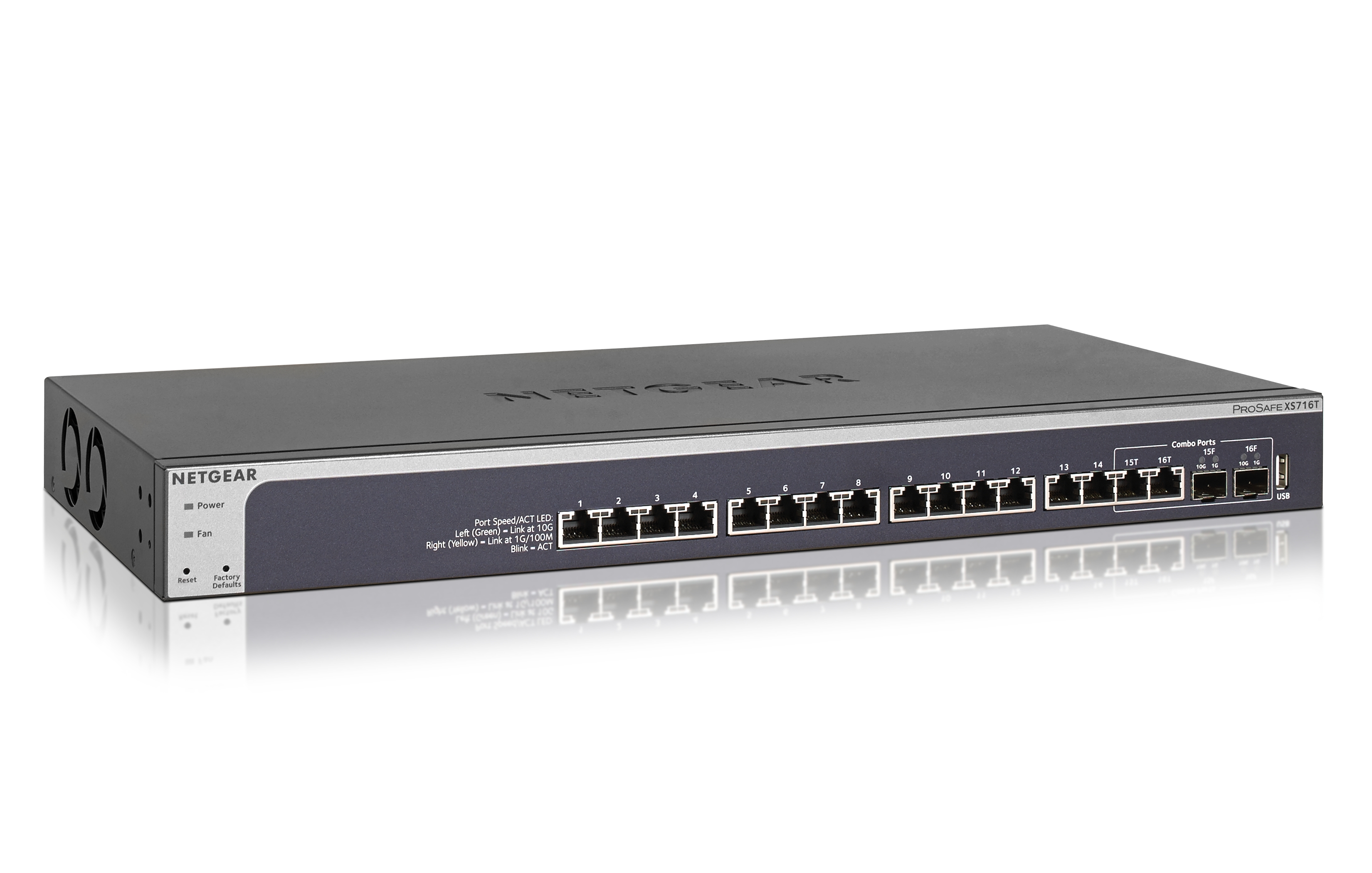 Switch Netgear ProSafe Smart Managed 16-Port 10GbE 2x SFP+