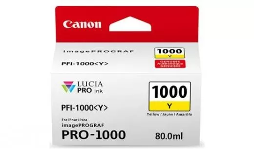 Cartus inkjet Canon PFI1000Y Yellow