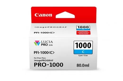 Cartus inkjet Canon PFI1000C Cyan