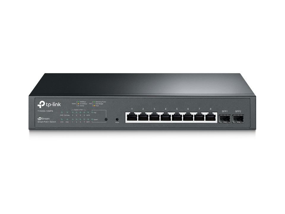 Switch Tp-Link JetStream 8-Port Gigabit Smart PoE+ 2 SFP cu management