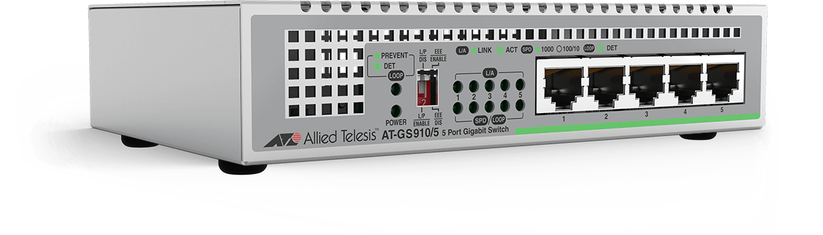 Switch Allied Telesis AT-GS910/5 fara management 5x1000Mbps-RJ45