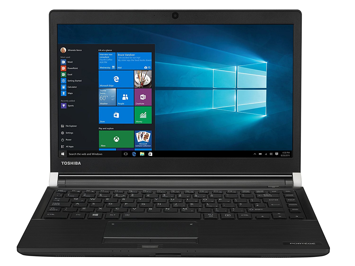 Notebook Toshiba Portege A30-C-1CW 13.3 Full HD Intel Core i5-6200U RAM 8GB SSD 256GB Windows 10 Pro