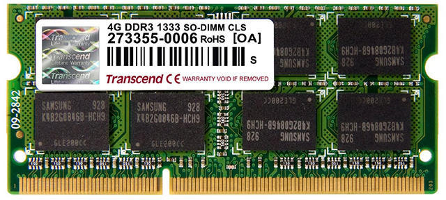 Memorie Notebook Transcend TS4GAP1333S 4GB DDR3 1333MHz CL9