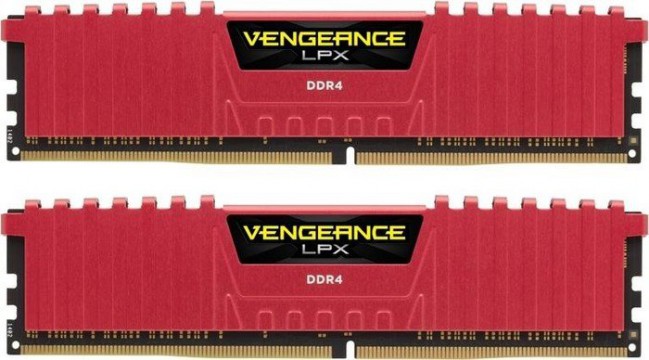 Memorie Desktop Corsair Vengeance LPX 8GB(2 x 4GB) DDR4 2400MHz CL14 Red