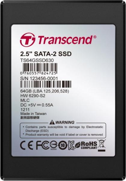 Hard Disk SSD Transcend SSD630 64GB 2.5