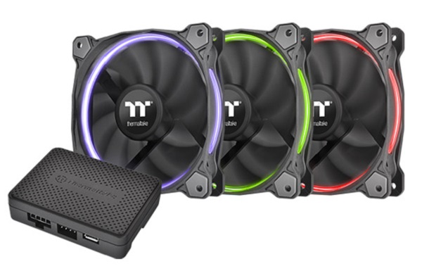 Cooler Thermaltake Riing 12 RGB Radiator Fan TT Premium Edition 120mm RGB LED Three Fans Pack