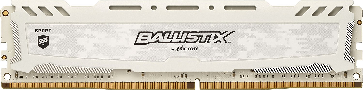 Memorie Desktop Crucial Ballistix Sport LT White 4GB (1 x 4GB) DDR4 2400 MHz CL16