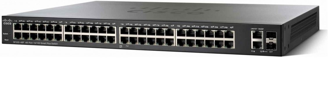 Switch Cisco SF350-10 cu management fara PoE 48x100Mbps-RJ45