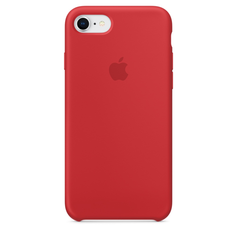 Capac protectie spate Apple Silicone Case pentru iPhone 7 / 8 Red