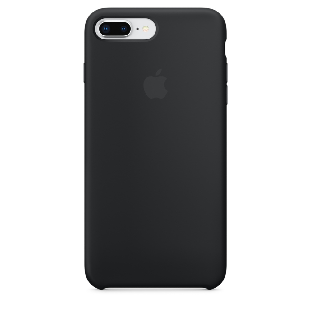 Capac protectie spate Apple Silicone Case pentru iPhone 7 Plus / 8 Plus Black