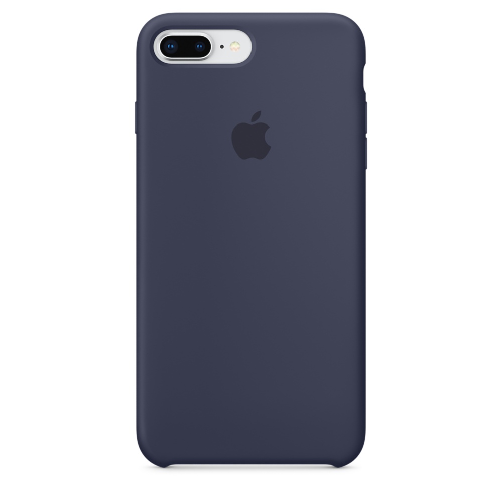 Capac protectie spate Apple Silicone Case pentru iPhone 7 Plus / 8 Plus Midnight Blue