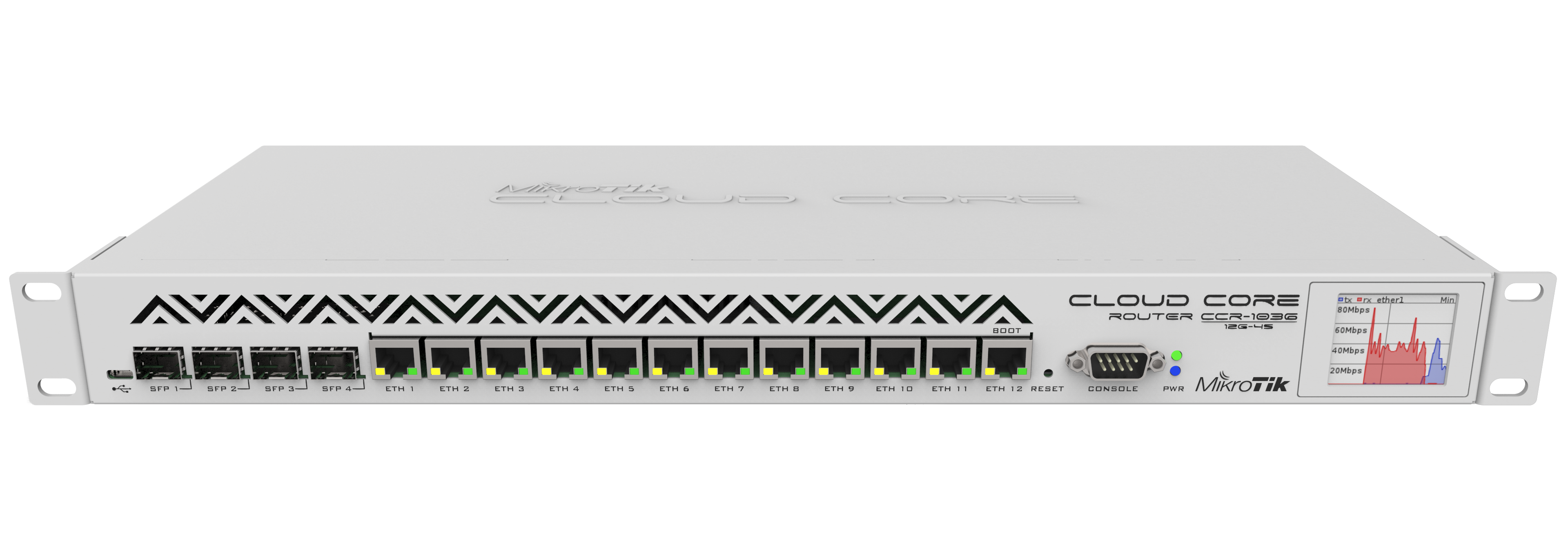 Router Mikrotik CCR1036-12G-4S 12xLAN 4xSFF RouterOS