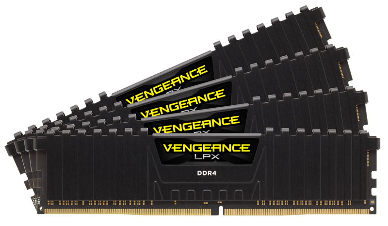 Memorie Desktop Corsair Vengeance LPX 64GB(4 x 16GB) DDR4 3600MHz Black