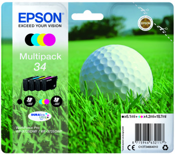 Cartus Inkjet Epson MultiPack 34 DURABrite