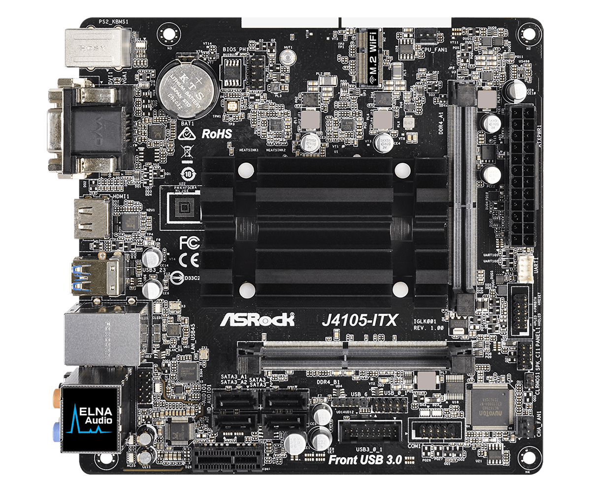 Placa de baza ASRock J4105-ITX Procesor Integrat Intel Celeron J4105