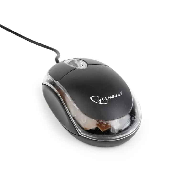 Mouse Gembird MUS-U-01-BKT Negru-transparent