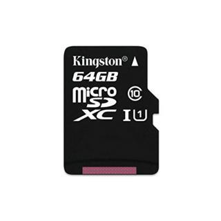 Card de memorie Kingston microSDXC Canvas Select 80R 64GB CL10 fara adaptor