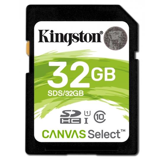 Card de memorie Kingston SDHC Canvas Select 80R 32GB CL10