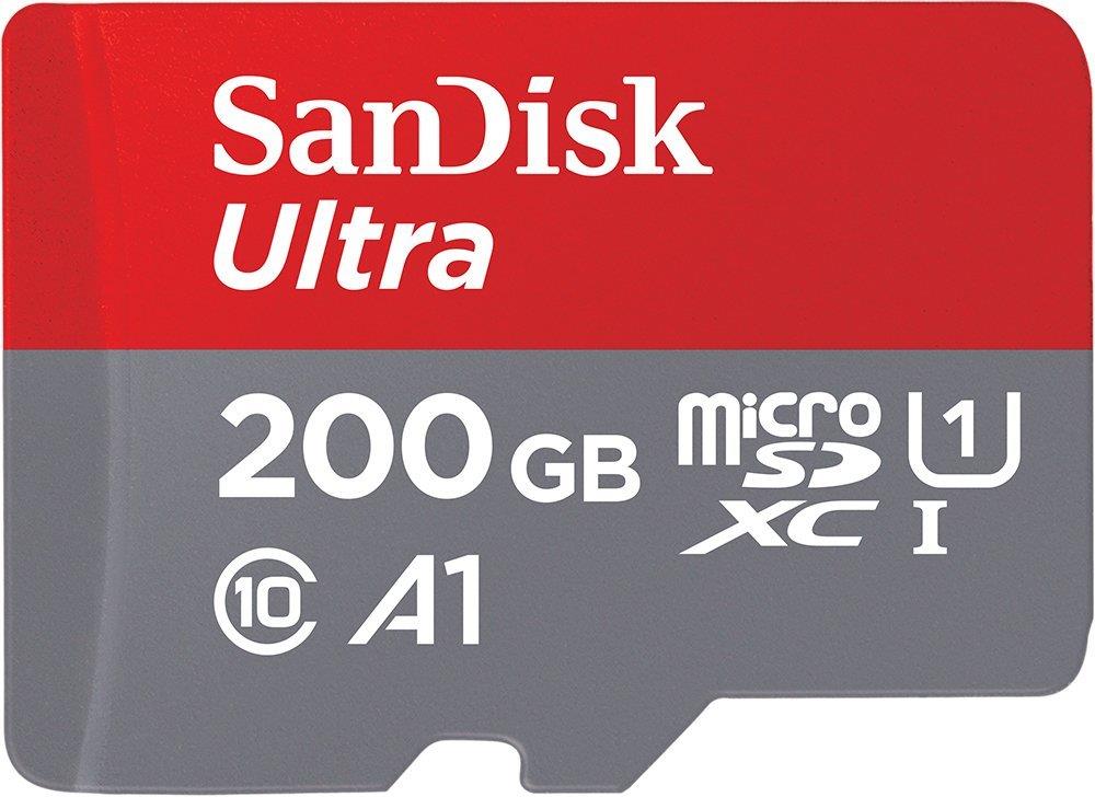 Card de memorie Sandisk microSDXC ULTRA Android 200GB CL10 A1 UHS-I + adaptor SD