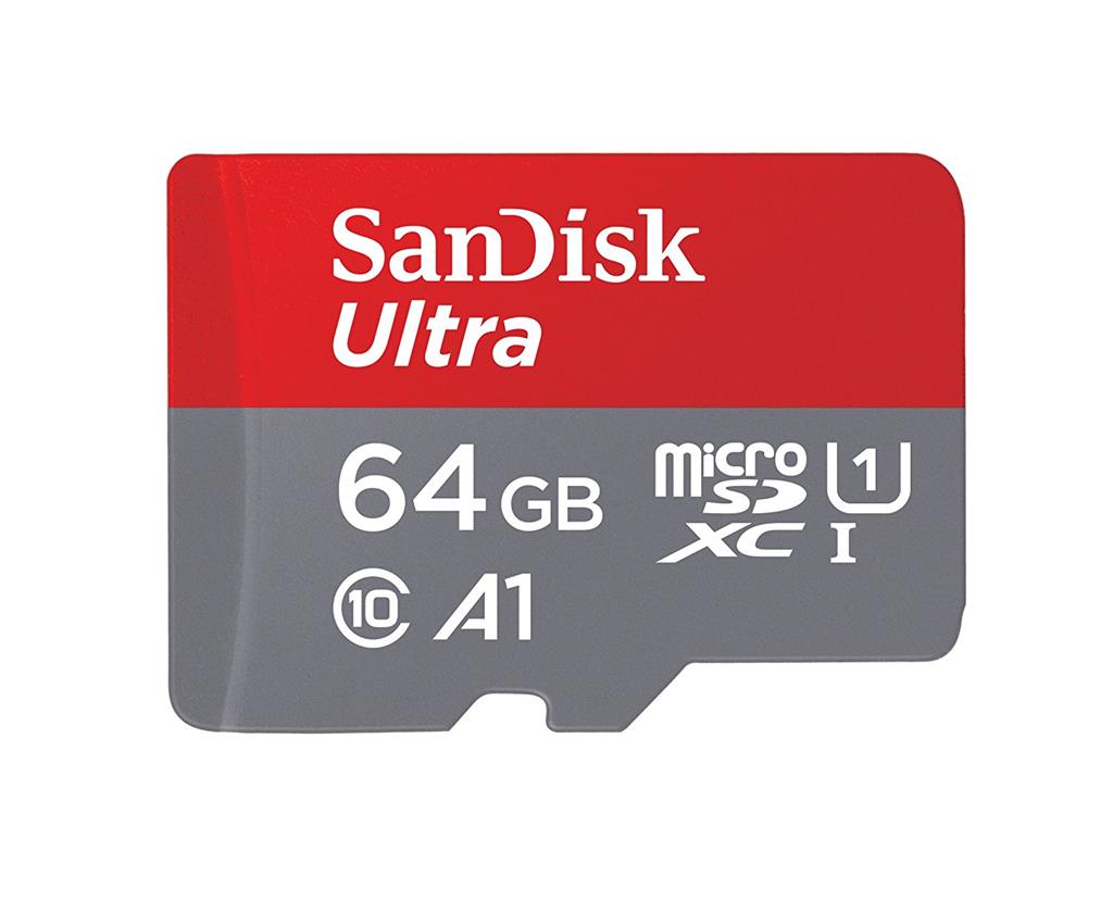 Card de memorie Sandisk microSDXC ULTRA Android 64GB CL10 A1 UHS-I + adaptor SD